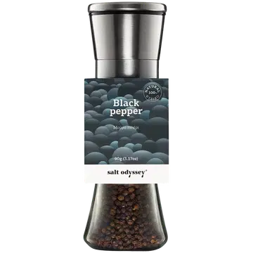 Salt Odyssey must pipar veskis 80 g
