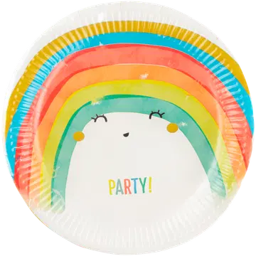 Procos papptaldrik vikerkaar 23cm 8tk