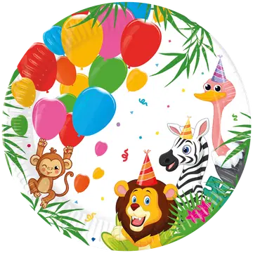 Procos papptaldrik FSC jungle 23cm 8tk