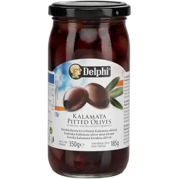 Delphi kreeka kalamata kivideta oliivid soolvees 185g