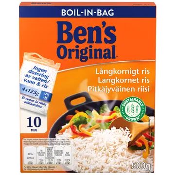 Ben's original boil-in-bag pikateraline riis 500 g
