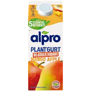 Alpro Plantgurt mango-õunamaitseline kääritatud sojatoode, suhkruvaba, 750 g