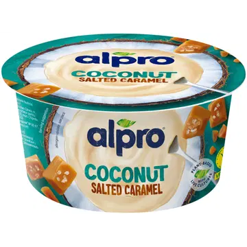 Alpro hapendatud kookosetoode soolase karamelliga, 120 g