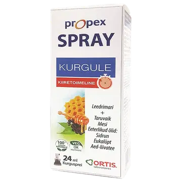 Propex taruvaigu ekstraktiga spray kurgule, 24ml