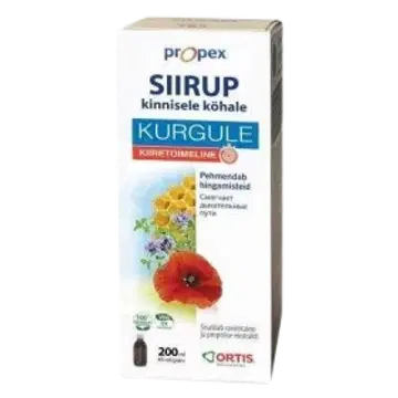 Propex rahustav siirup kurgule kinnisele köhale 150ml