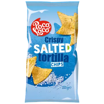 Poco Loco naturaalsed soolatud maisichipsid 200g