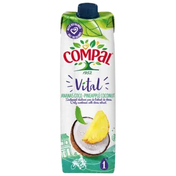 Compal ananassi- ja kooksenektar 1L