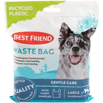 Best Friend väljaheitekotid koertele 3 × 40 tk. L suurus
