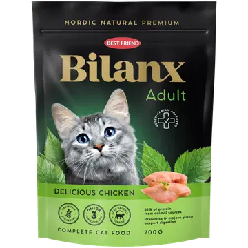 Best Friend Bilanx kana kuivtoit täiskasvanud kassidele teraviljavaba 700 g