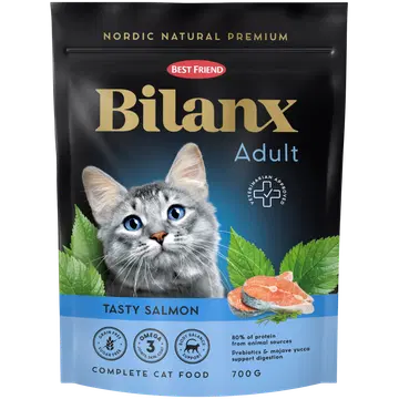 Best Friend Bilanx lõhe kuivtoit täiskasvanud kassidele teraviljavaba 700 g