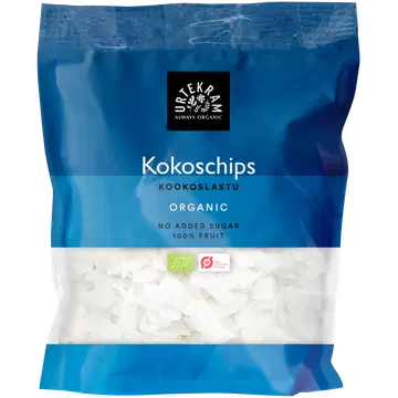 Urtekram ökoloogilised kookoselaastud, 100 g