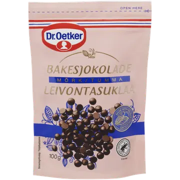 Dr.Oetker tumeda šokolaadi nööbid küpsetamiseks 100 g
