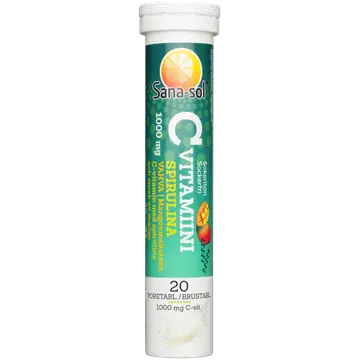Sanasol kihisevad C vitamiini tabletid mango 20tk 1000mg