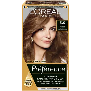 Juuksevärv Loreal Preference Infinia 5 Lisbon Natural Light Brown