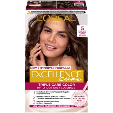 Juuksevärv Loreal Excellence Creme 5 Natural Light Brown
