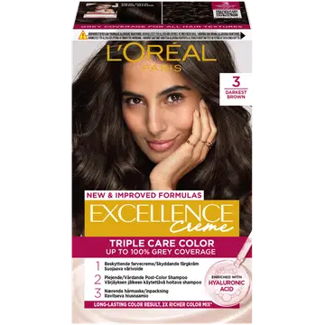Juuksevärv Loreal Excellence 3 Creme Dark Brown
