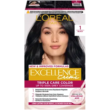 Juuksevärv Loreal Excellence Creme 1 Black