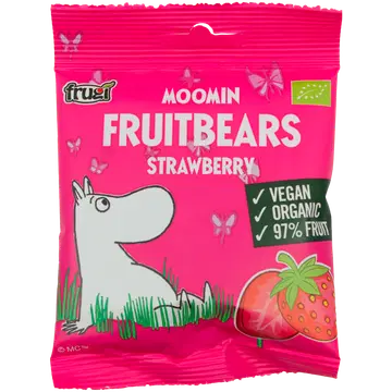 Moomin Fruitbears maasikas 3a, 40g