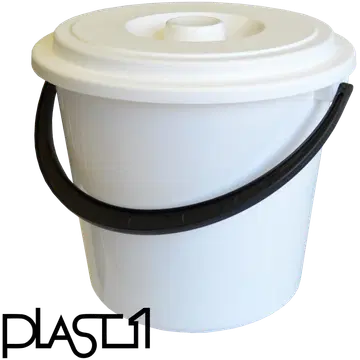 Ämber kaanega 5 l, valge