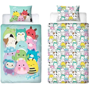 Laste Voodipesukomplekt Squishmallows 150x210+50x60