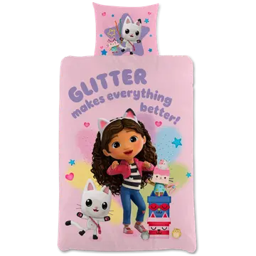 Laste VoodipesukomplektGabby' s Dollhouse 150x210+50x60