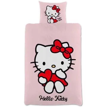 Laste Voodipesukomplekt Hello Kitty 150x210+50x60