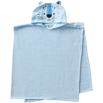 Laste vanniponcho Karu 60x70 helesinine
