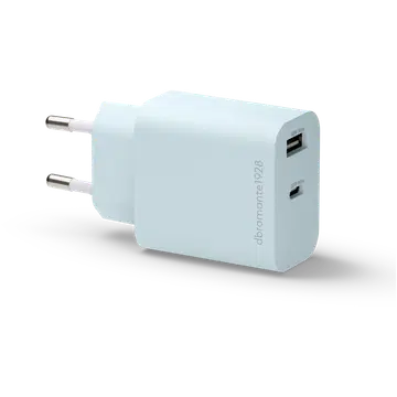 Seinalaadija USB-C 20W + USB-A 18W sinine