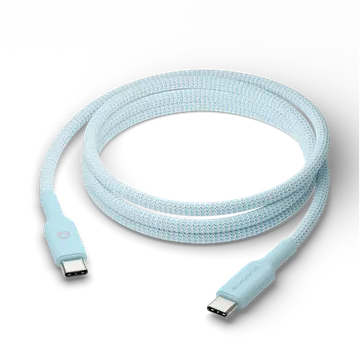 Laadimiskaabel USB-C/USB-C 60W 1,5 m sinine