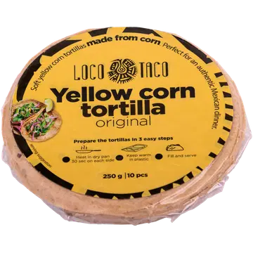 Loco Taco kollane maisitortilla 250 g