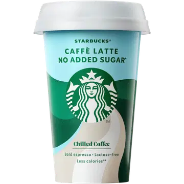 Starbucks Caffè Latte laktoosivaba kohvijook ilma lisatud suhkruta 220 ml