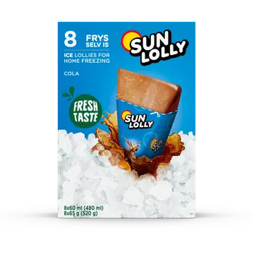 SUN LOLLY Colamaitseline mahlajäätis 8X60 ml