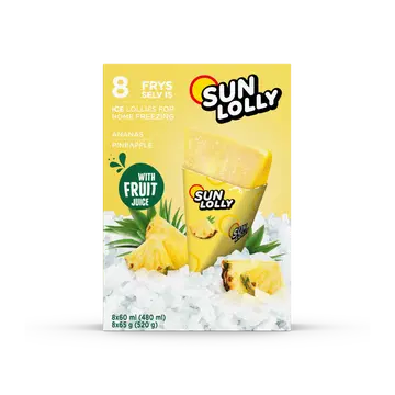 SUN LOLLY Ananassimaitseline mahlajää 8X60 ml