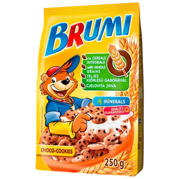 Brumi hommikuhelbed küpsised šokolaadi tükkidega 250g
