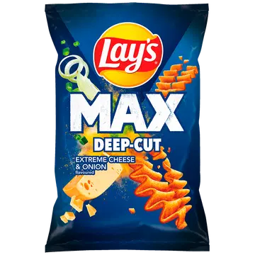 LAY'S MaXx Juustu-ja sibulamaitselised kartulikrõpsud 0,12kg