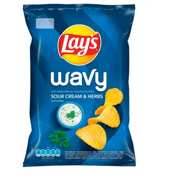 Lay's Wavy Kartulikrõpsud Hapukooremaitselised 120g