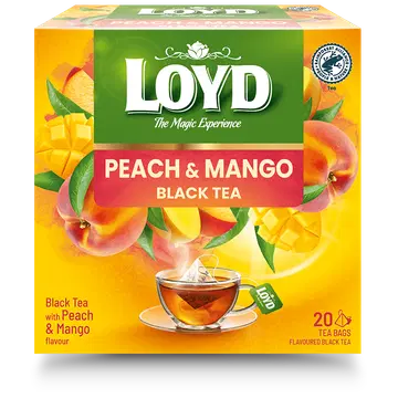 Loyd must tee virsiku ja mangoga 20x2g, püramiid