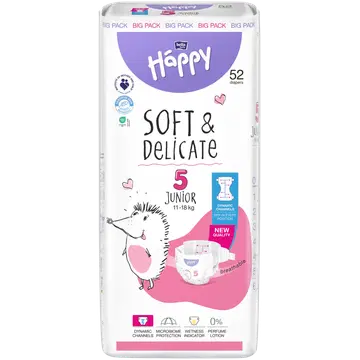 Happy Diapers Bella Baby Happy Junior teipmähkmed 5, 12-25kg 52tk