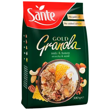 Sante gold granola röstitud müsli pähklite ja meega 300 g