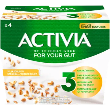 Danone Activia teraviljajogurt, 4 x 125 g