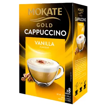 MOKATE GOLD Cappuccino kohvijook Vanilje 12.5g x 8