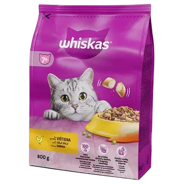 Whiskas seenior kuivtoit kana 800g