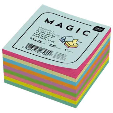 Märkmepaberid 225tk 75x75mm magic, 9 värvi