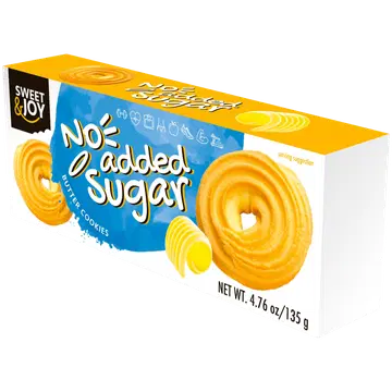 Sweet & Joy küpsised võiga 135g, ilma lisatud suhkruta