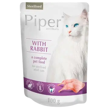 Piper märgtoit küülikulihaga steriliseeritud kassidele 100g