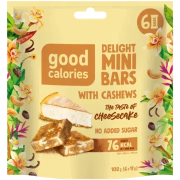 Mini batoonid GOOD CALORIES juustukook 17gx 6