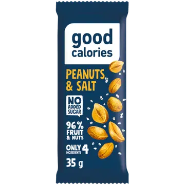 Energia datlibatoon GOOD CALORIES soolatud maapähklitega, 35g