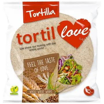 Tortilla täistera wrapid 4tk 240g