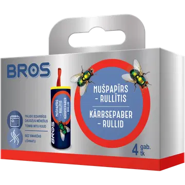 Kärbsepaber Bros rullis Blister 4tk