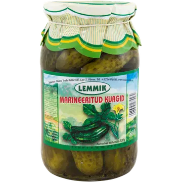 Lemmik marineeritud kurgid 860/520 g